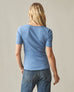 Women's Luxe Rib Square Neck Tee - Quiet Harbor